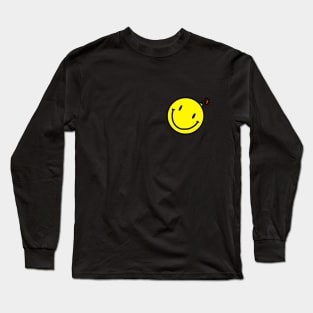 Happy Face [Alternative Placement] Long Sleeve T-Shirt